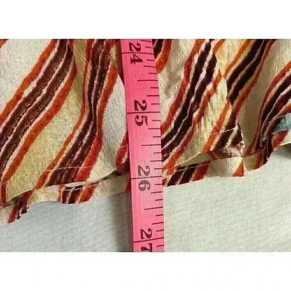 Urban Outfitters Womens Size XS Striped Mini Sun Dress Ruffled Hem 100% Viscose - Picture 4 of 13